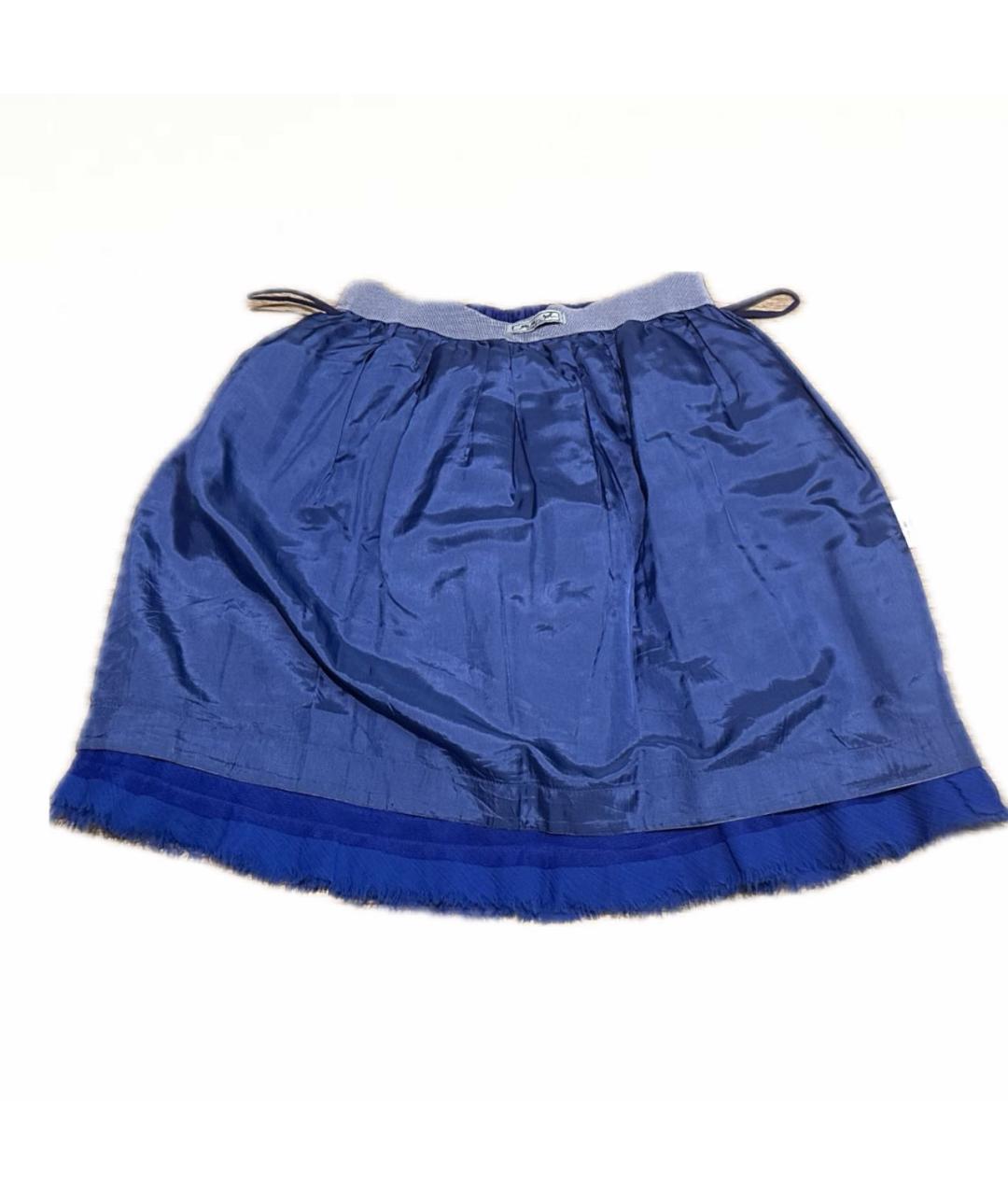 MI MI SOL Синяя полиэстеровая юбка, фото 2