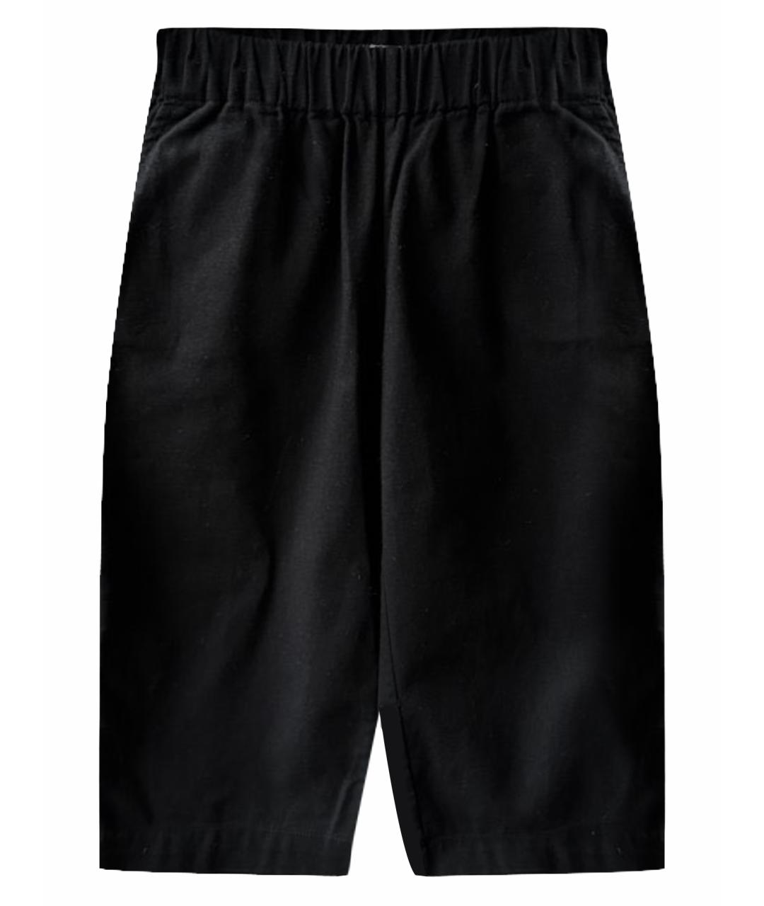 BONPOINT Черные хлопковые брюки и шорты, фото 1