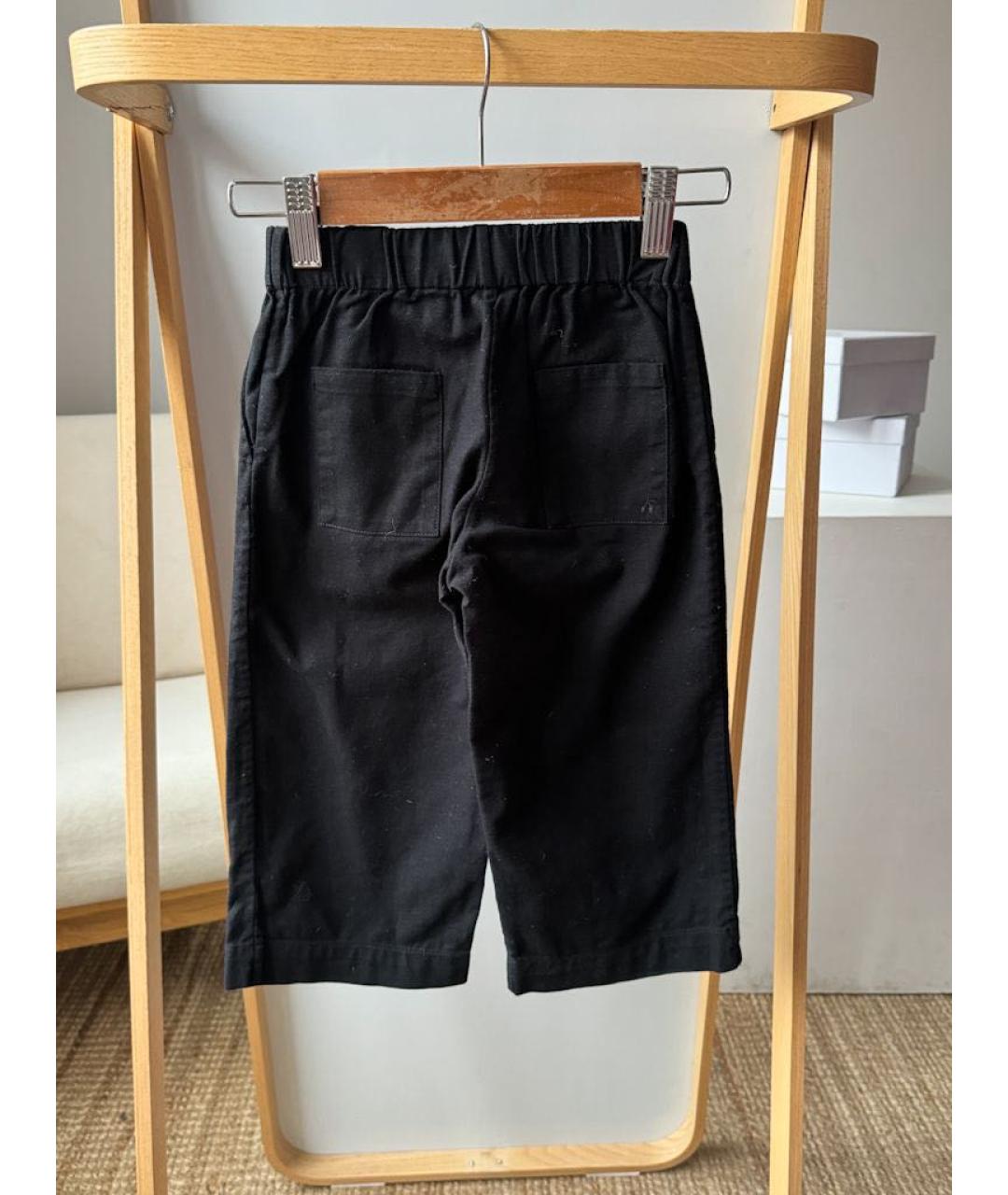 BONPOINT Черные хлопковые брюки и шорты, фото 2