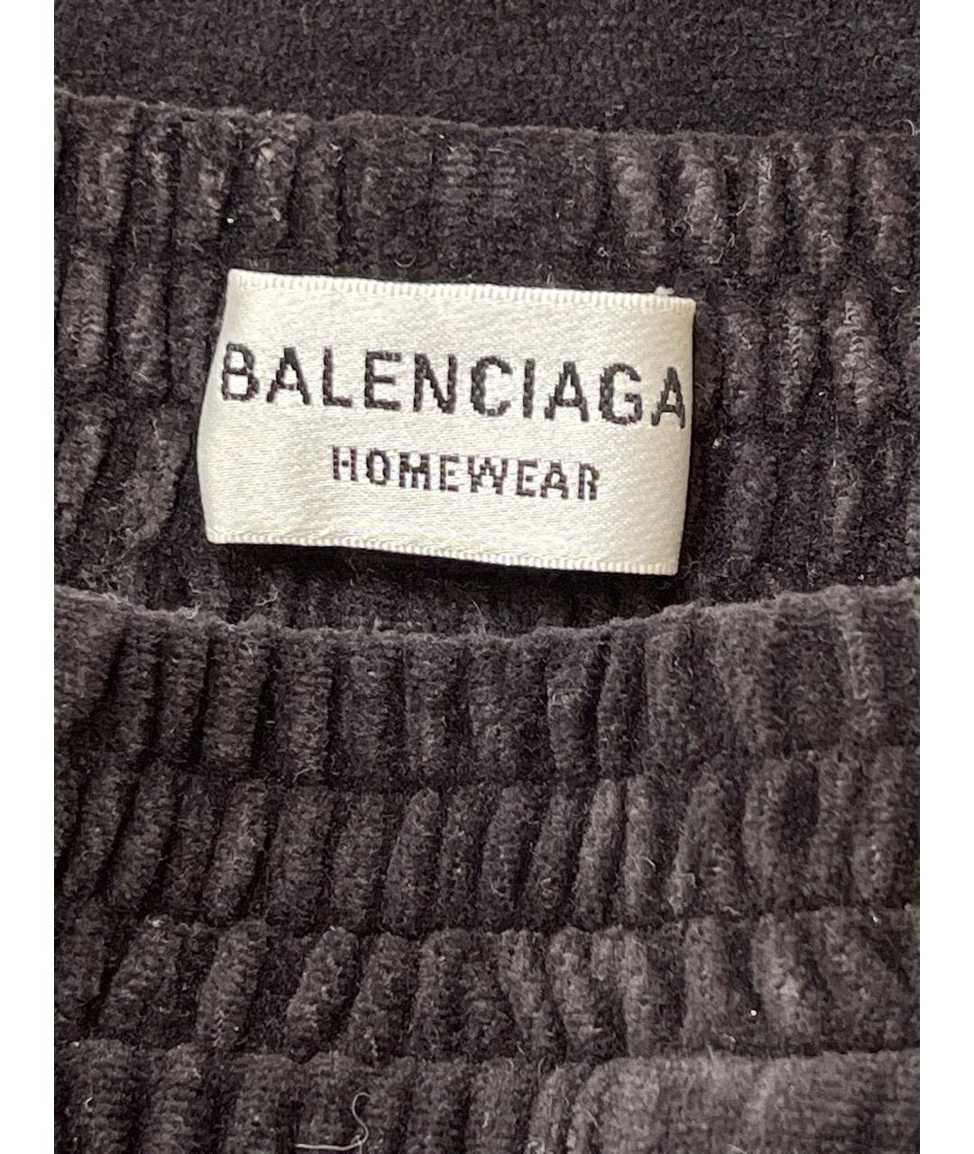 BALENCIAGA Черная бархатная пижама, фото 3