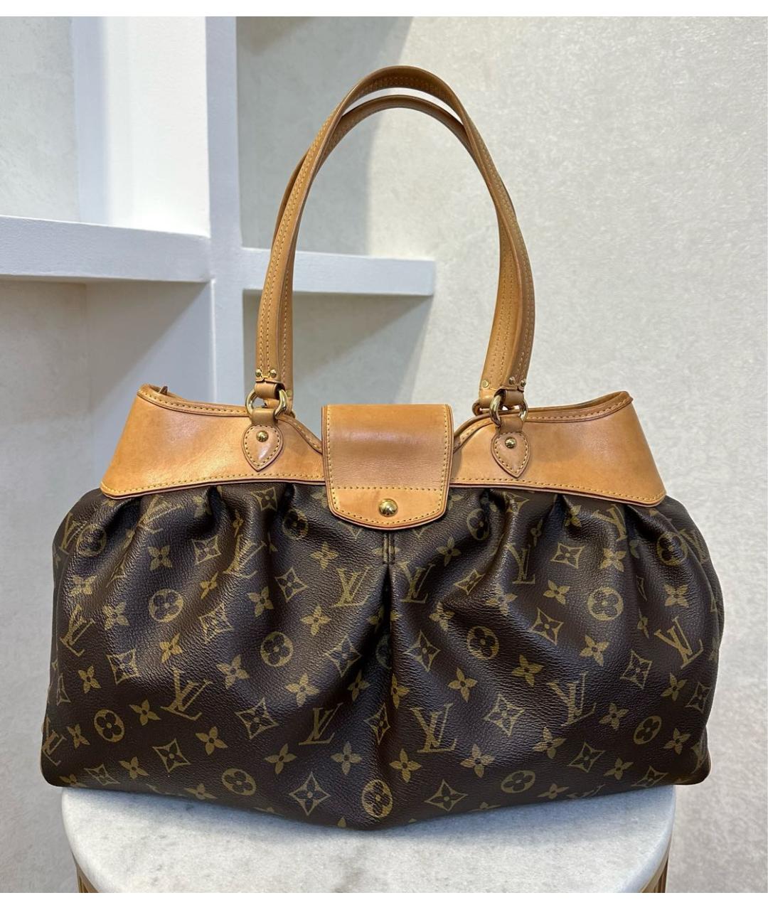 LOUIS VUITTON PRE-OWNED Коричневая сумка тоут, фото 5