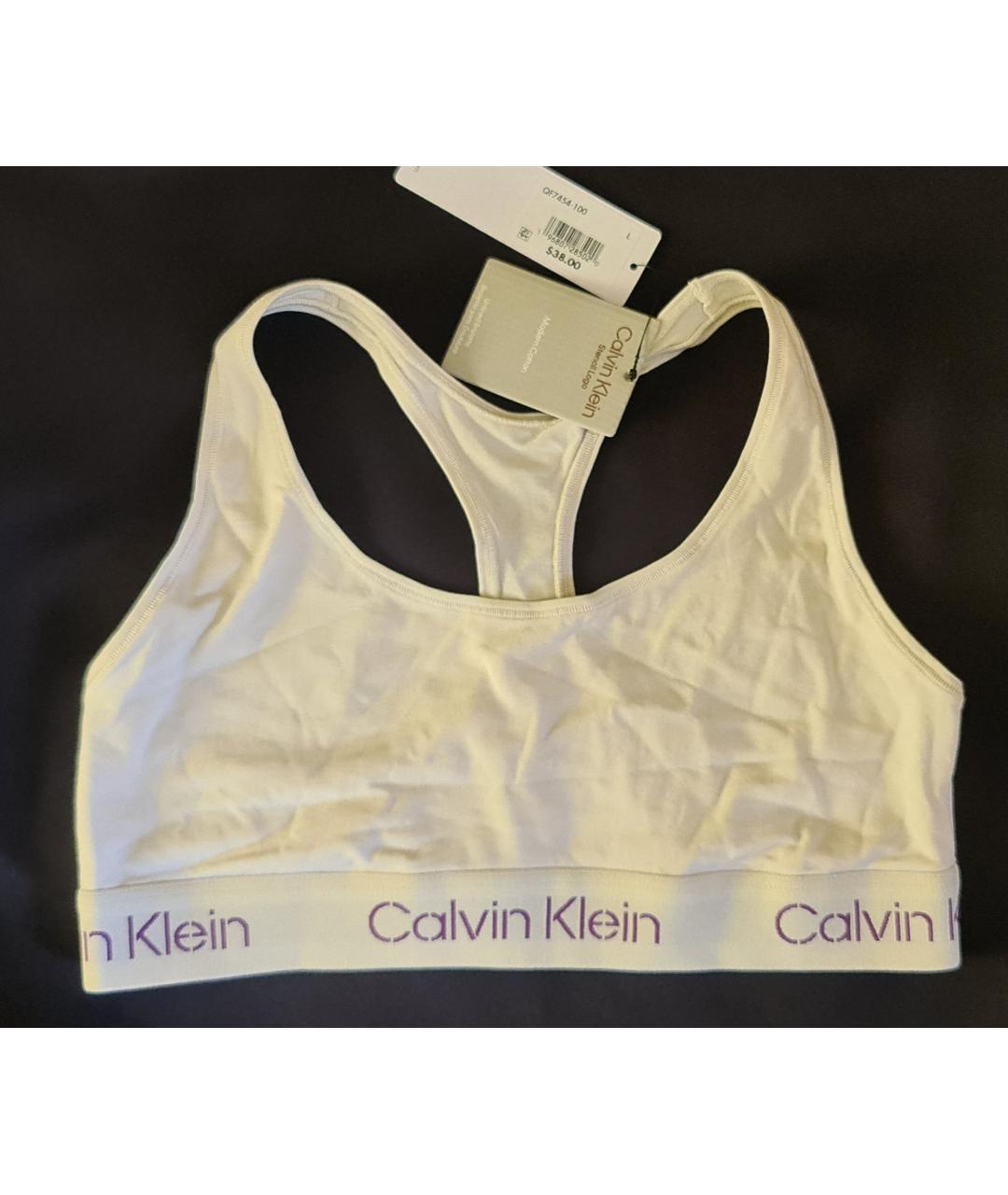 CALVIN KLEIN Белый бюстгалтеры, фото 6