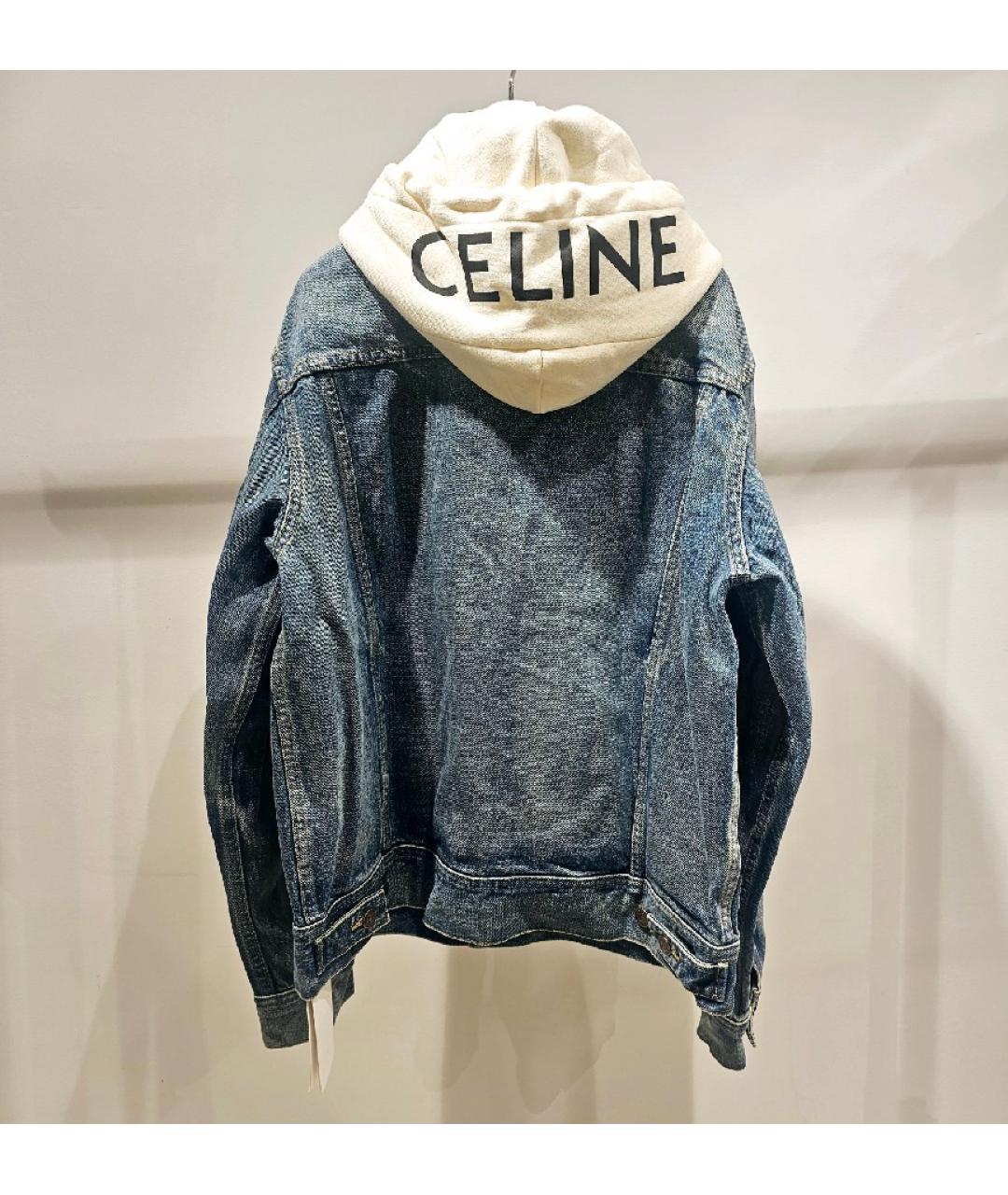 CELINE PRE-OWNED Голубая деним куртка, фото 3