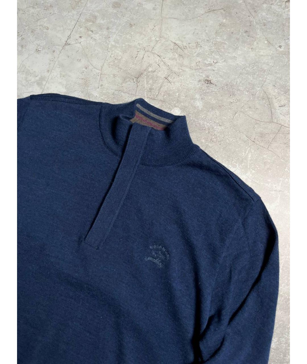 PAUL & SHARK Синий шерстяной джемпер / свитер, фото 3