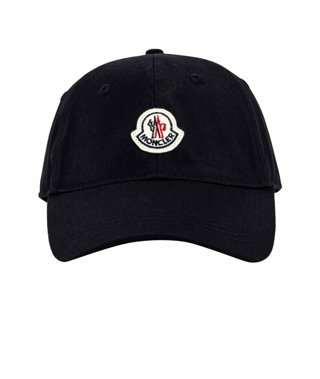 MONCLER Черная хлопковая кепка/бейсболка, фото 1
