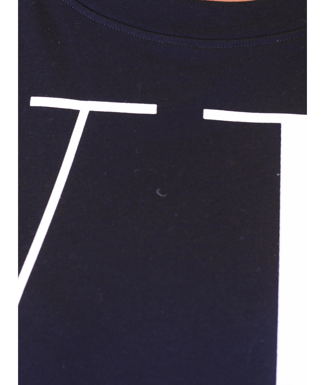 VALENTINO Черная хлопковая футболка, фото 4