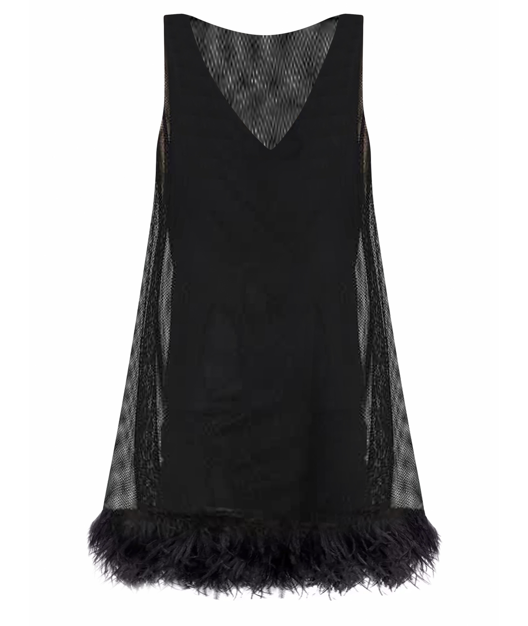 ANIYE BY Черное шелковое коктейльное платье, фото 1