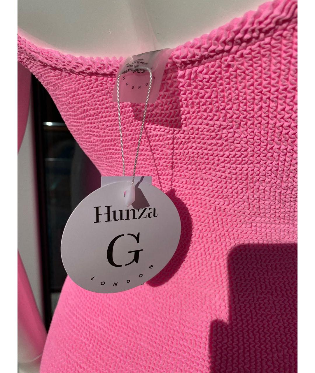 HUNZA G Розовое повседневное платье, фото 7