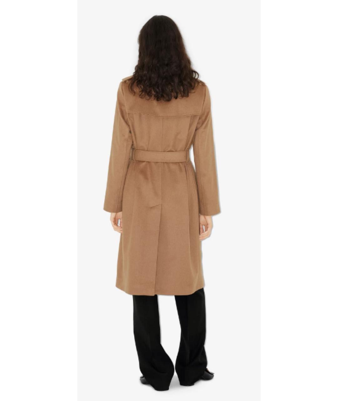 BURBERRY Коричневое кашемировое пальто, фото 3