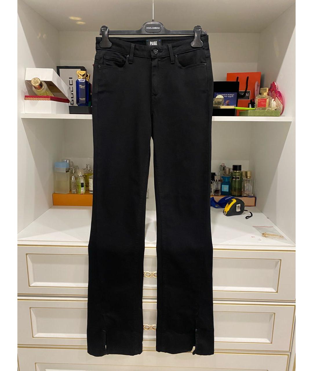 PAIGE Черные прямые джинсы, фото 5