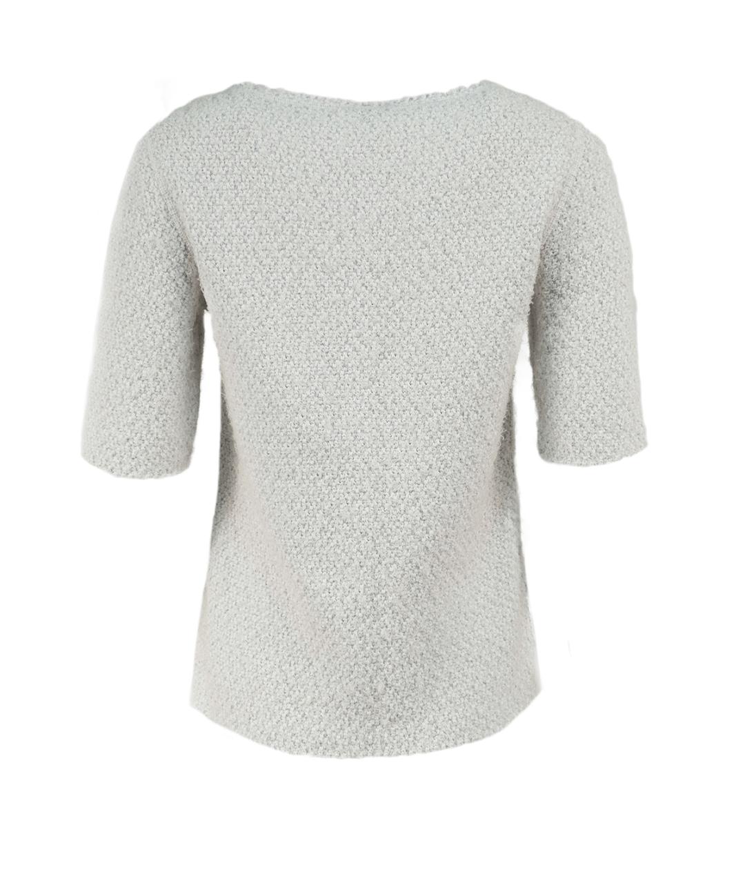 MARC CAIN Белый хлопковый джемпер / свитер, фото 2