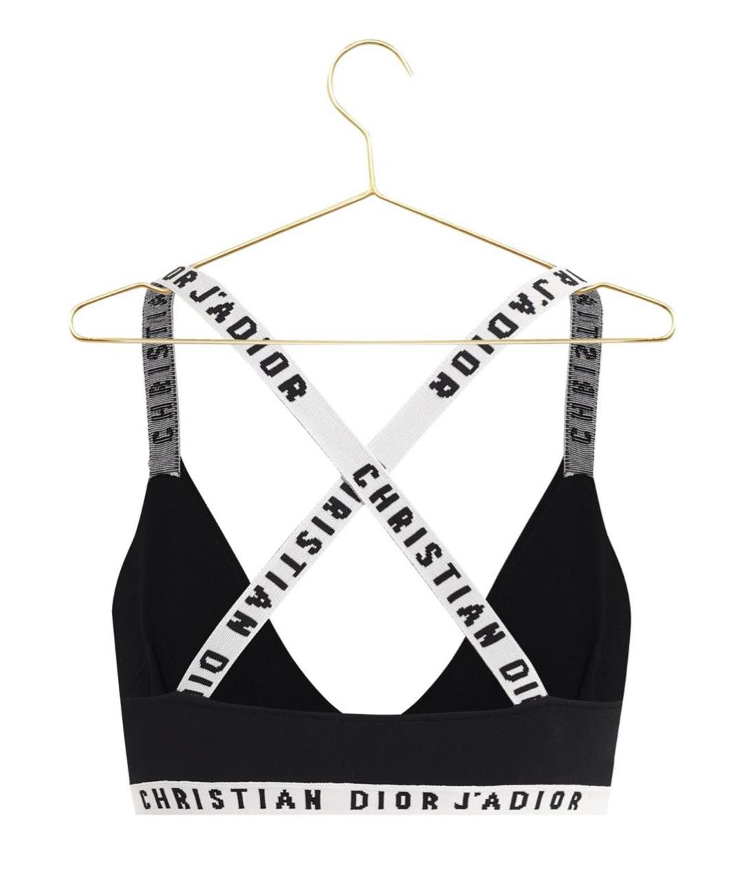 CHRISTIAN DIOR Черная вискозная майка, фото 2