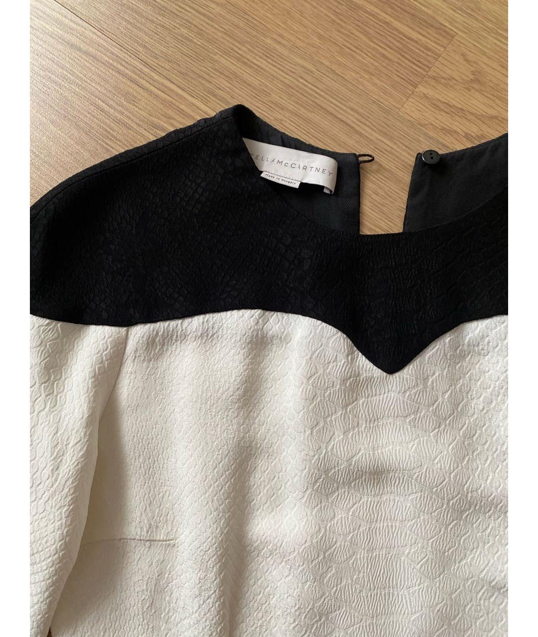 STELLA MCCARTNEY Белое вискозное коктейльное платье, фото 4