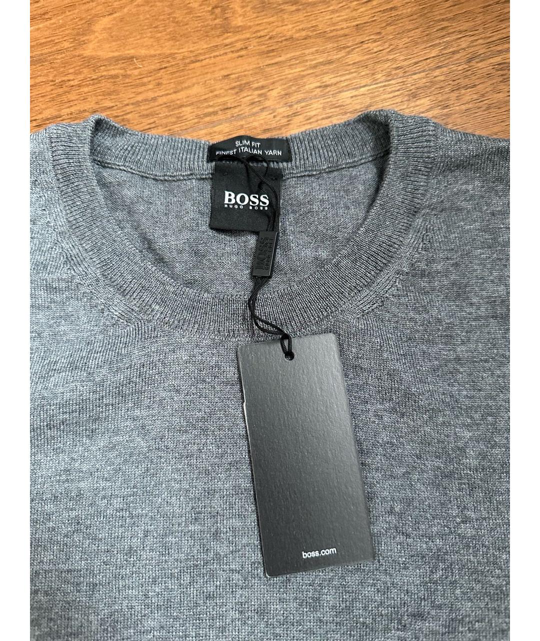 HUGO BOSS Серый джемпер / свитер, фото 2