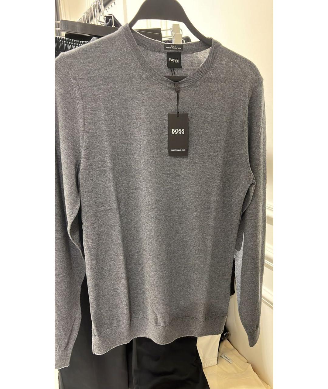 HUGO BOSS Серый джемпер / свитер, фото 5