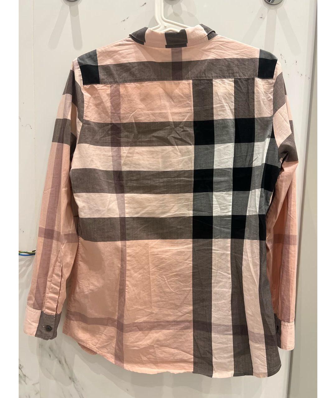 BURBERRY Розовая хлопковая рубашка, фото 2