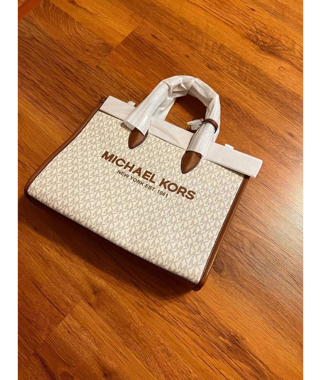 MICHAEL KORS Бежевая сумка тоут, фото 3