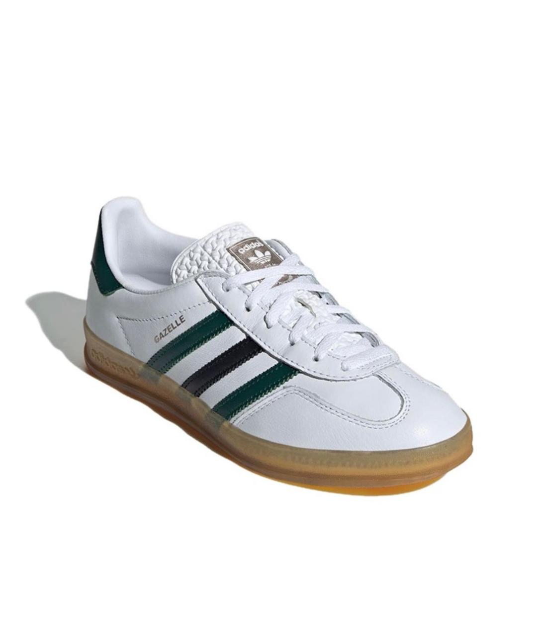 ADIDAS Белые кожаные кроссовки, фото 2