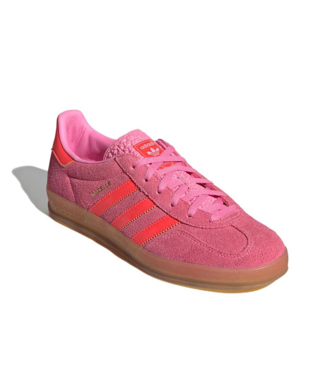 ADIDAS Розовые кожаные кроссовки, фото 2