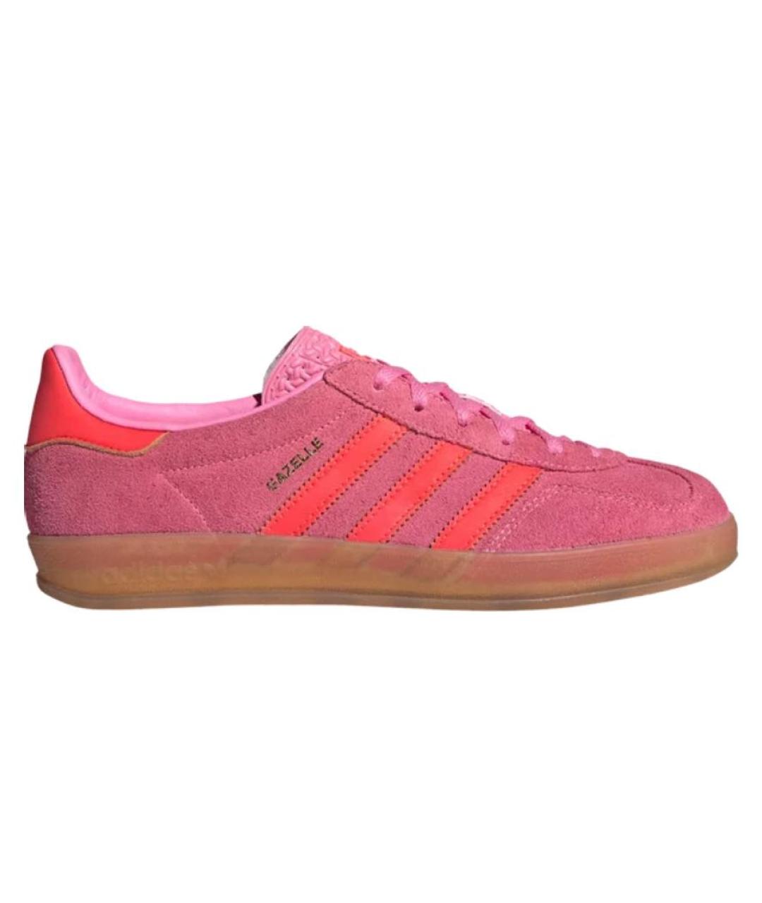ADIDAS Розовые кожаные кроссовки, фото 1