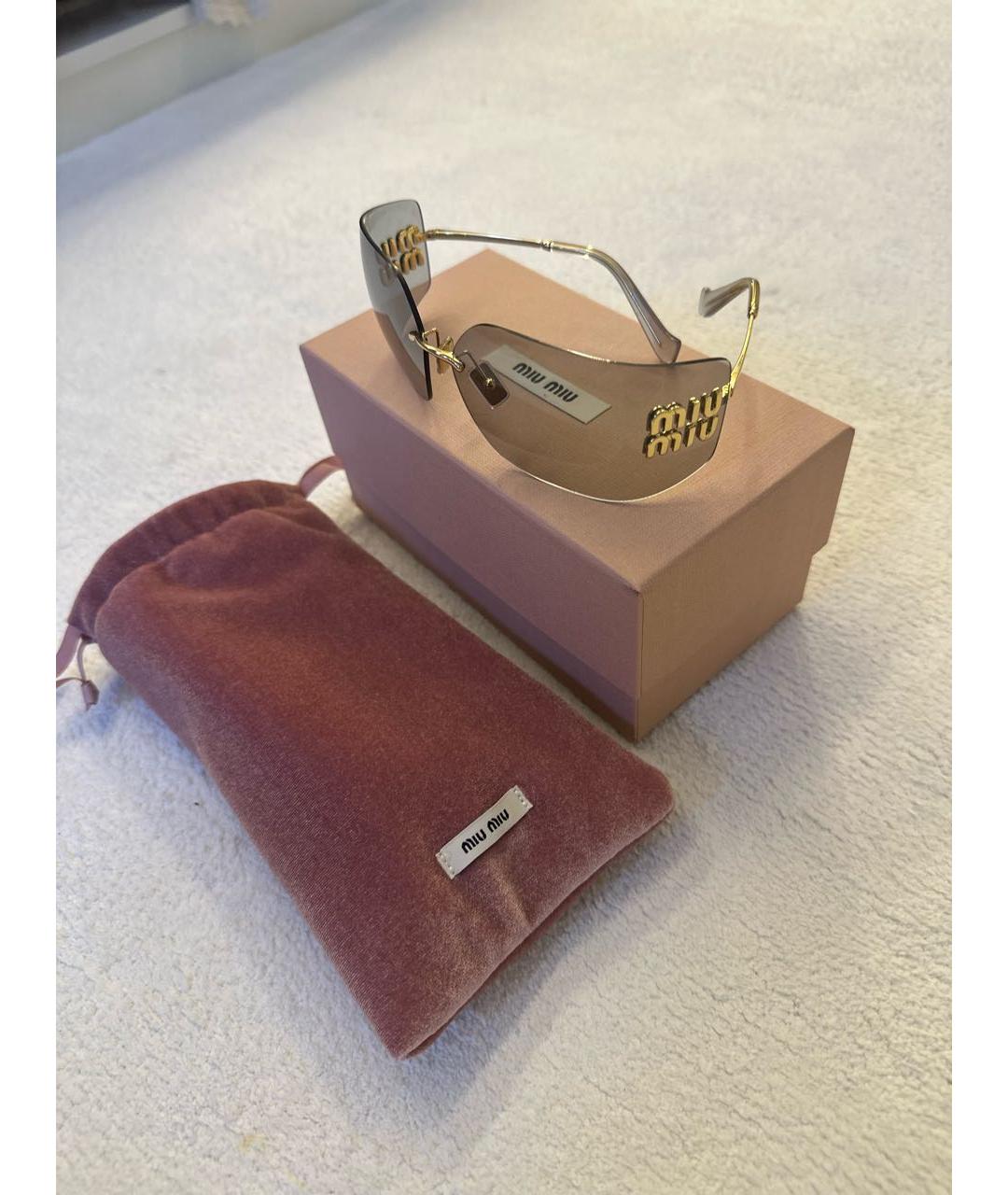 MIU MIU Антрацитовые солнцезащитные очки, фото 6