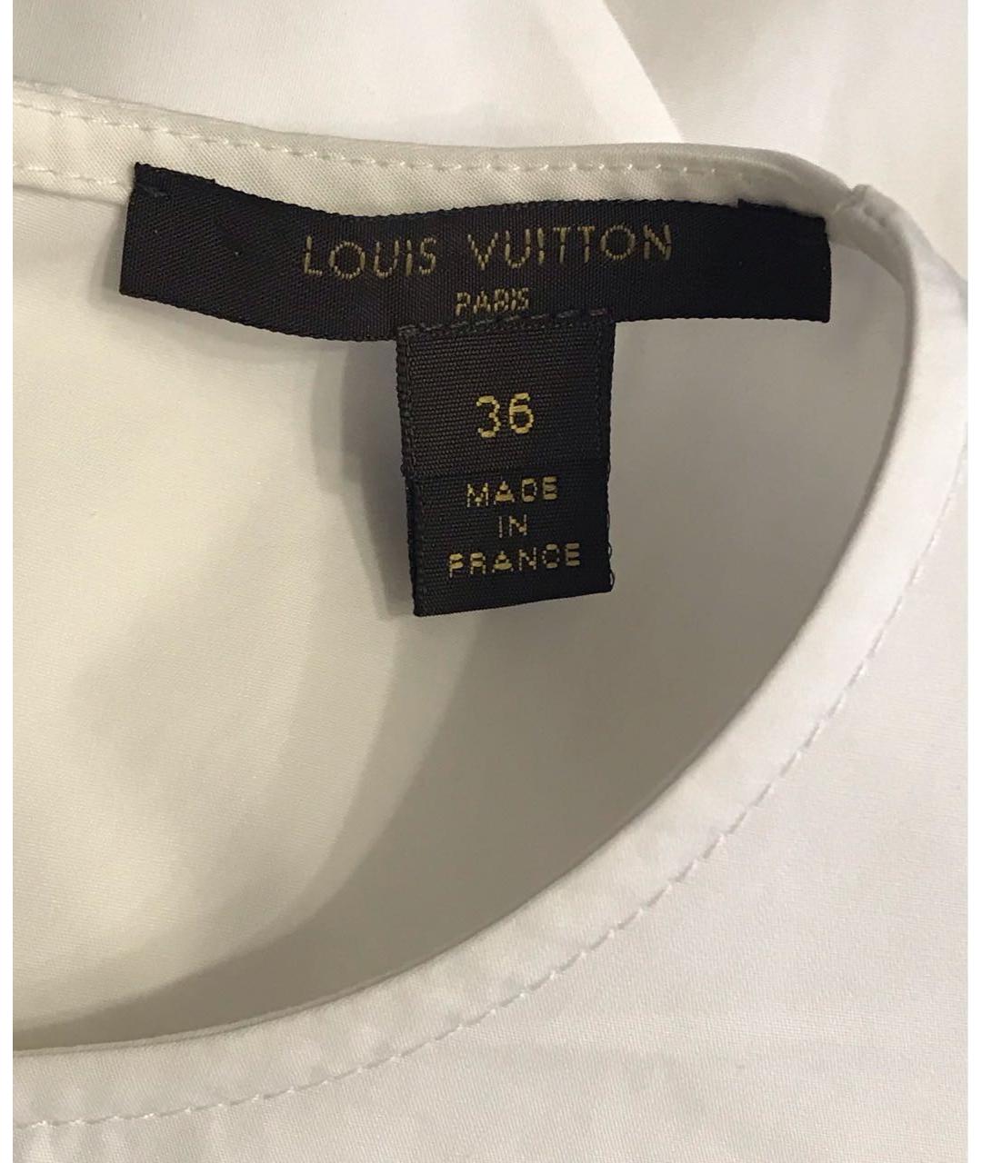 LOUIS VUITTON PRE-OWNED Белая хлопковая блузы, фото 8