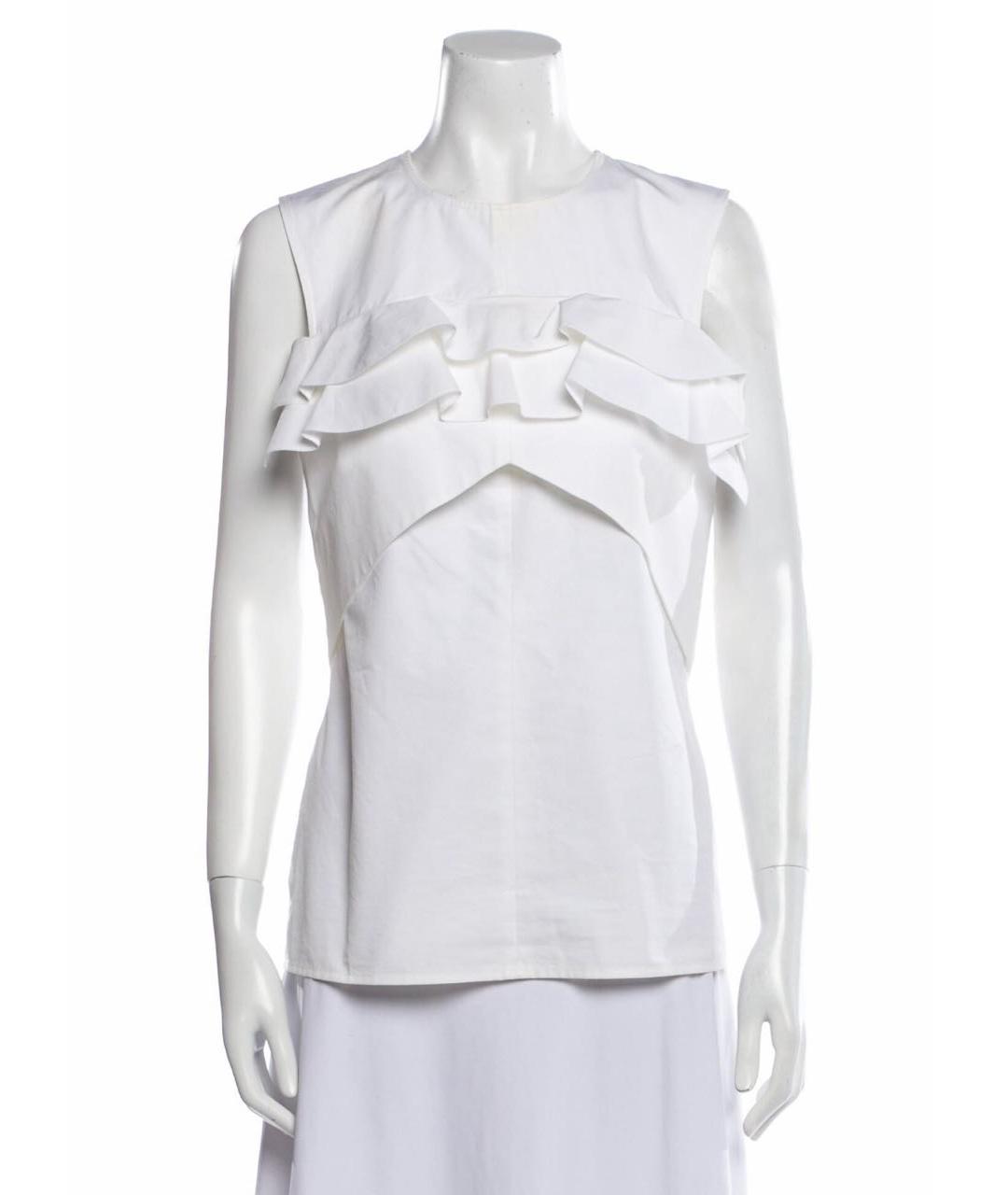 LOUIS VUITTON PRE-OWNED Белая хлопковая блузы, фото 4