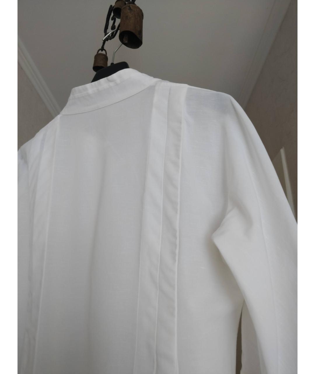 JIL SANDER Белая льняная рубашка, фото 5