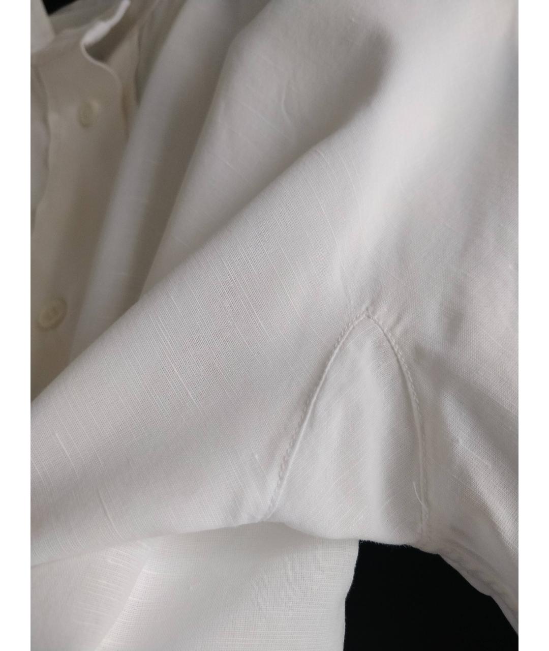 JIL SANDER Белая льняная рубашка, фото 7