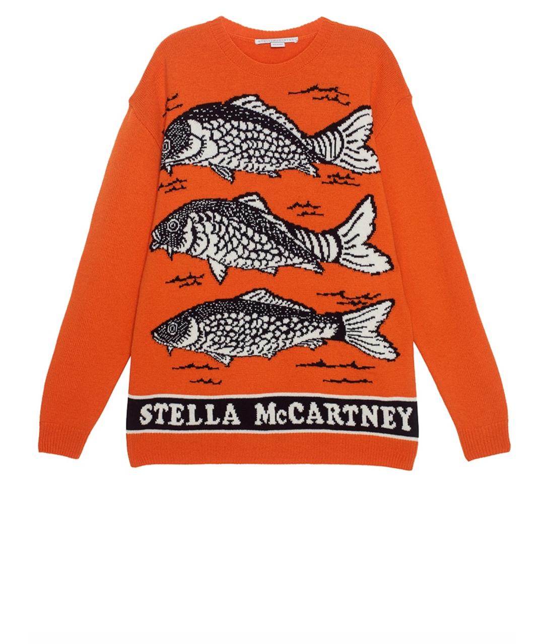 STELLA MCCARTNEY Оранжевый шерстяной джемпер / свитер, фото 1