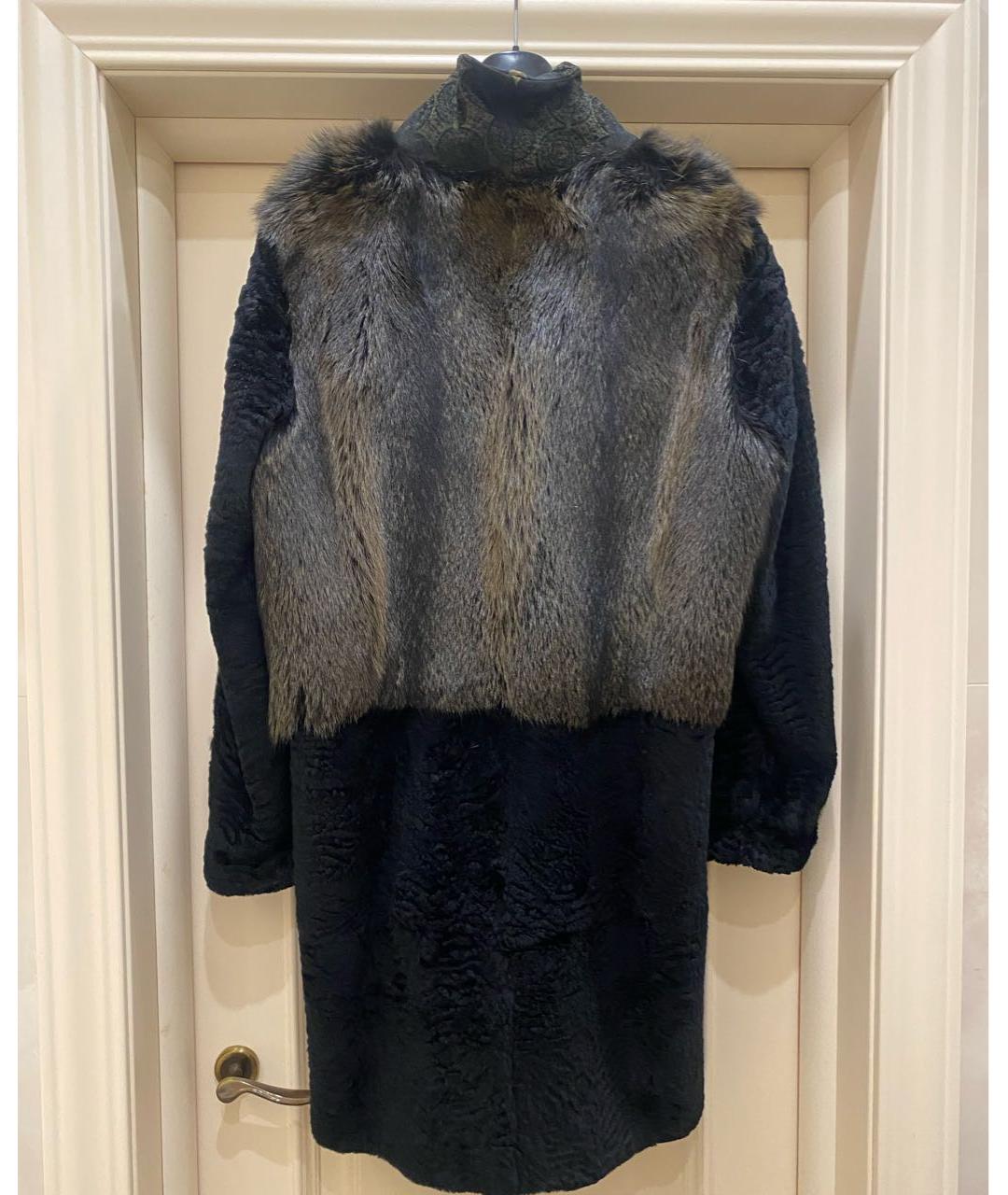 ETRO Черное меховое пальто, фото 2