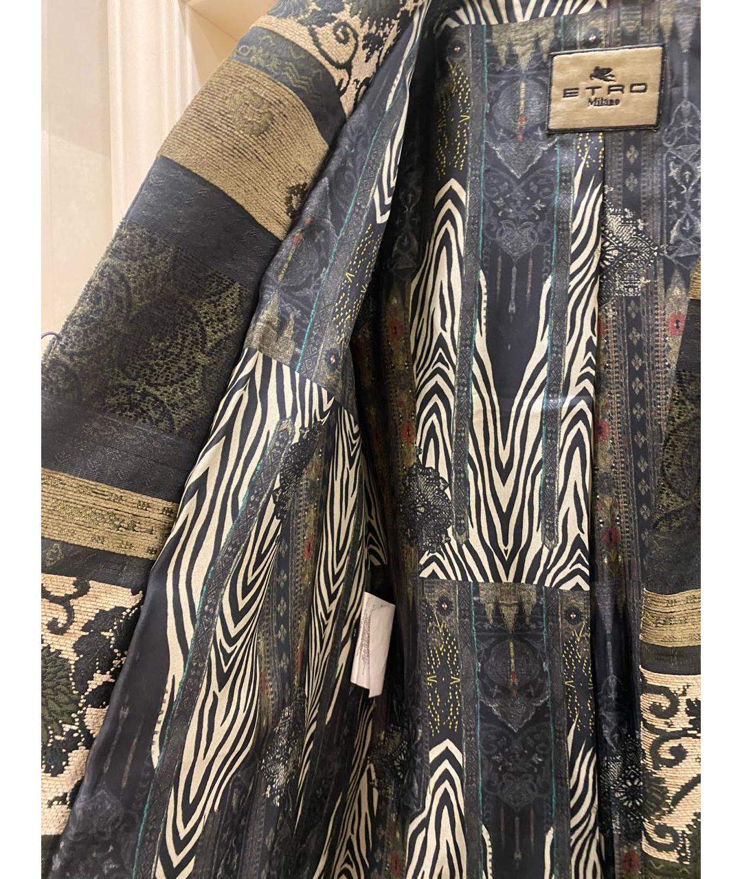 ETRO Черное меховое пальто, фото 8