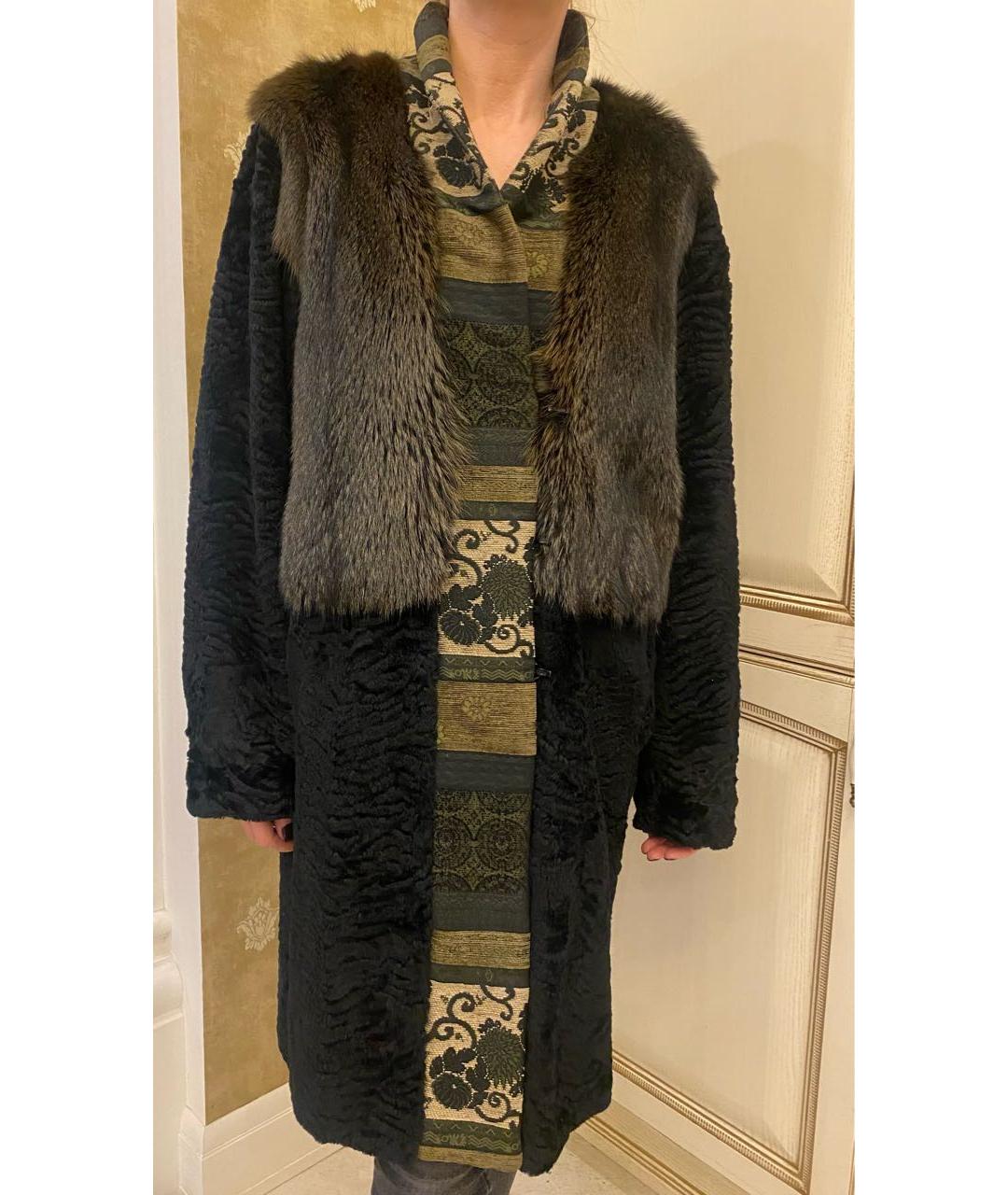 ETRO Черное меховое пальто, фото 5