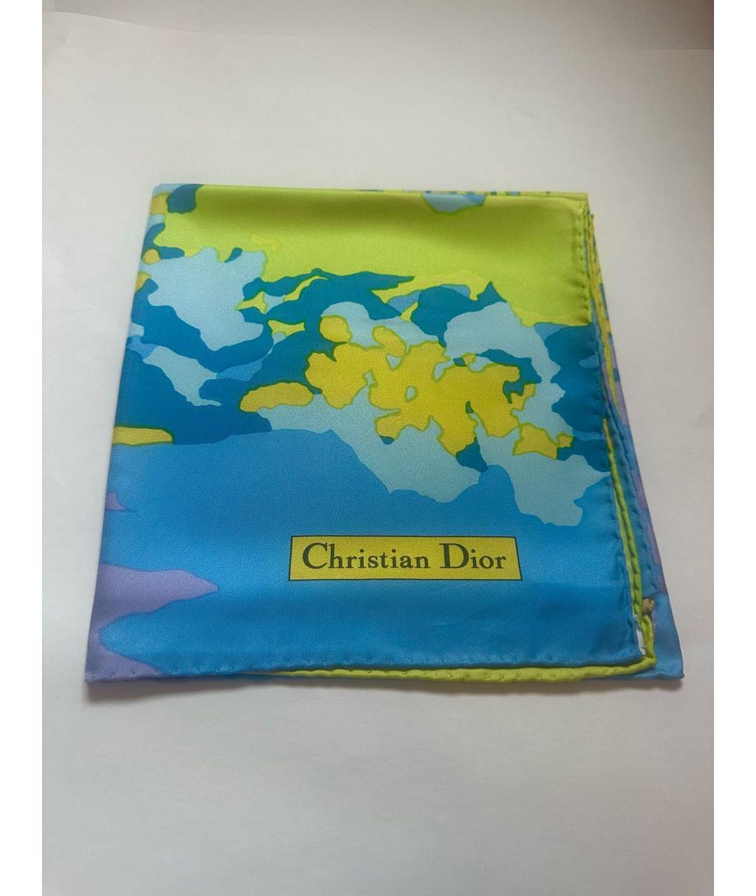 CHRISTIAN DIOR PRE-OWNED Мульти шелковый платок, фото 7