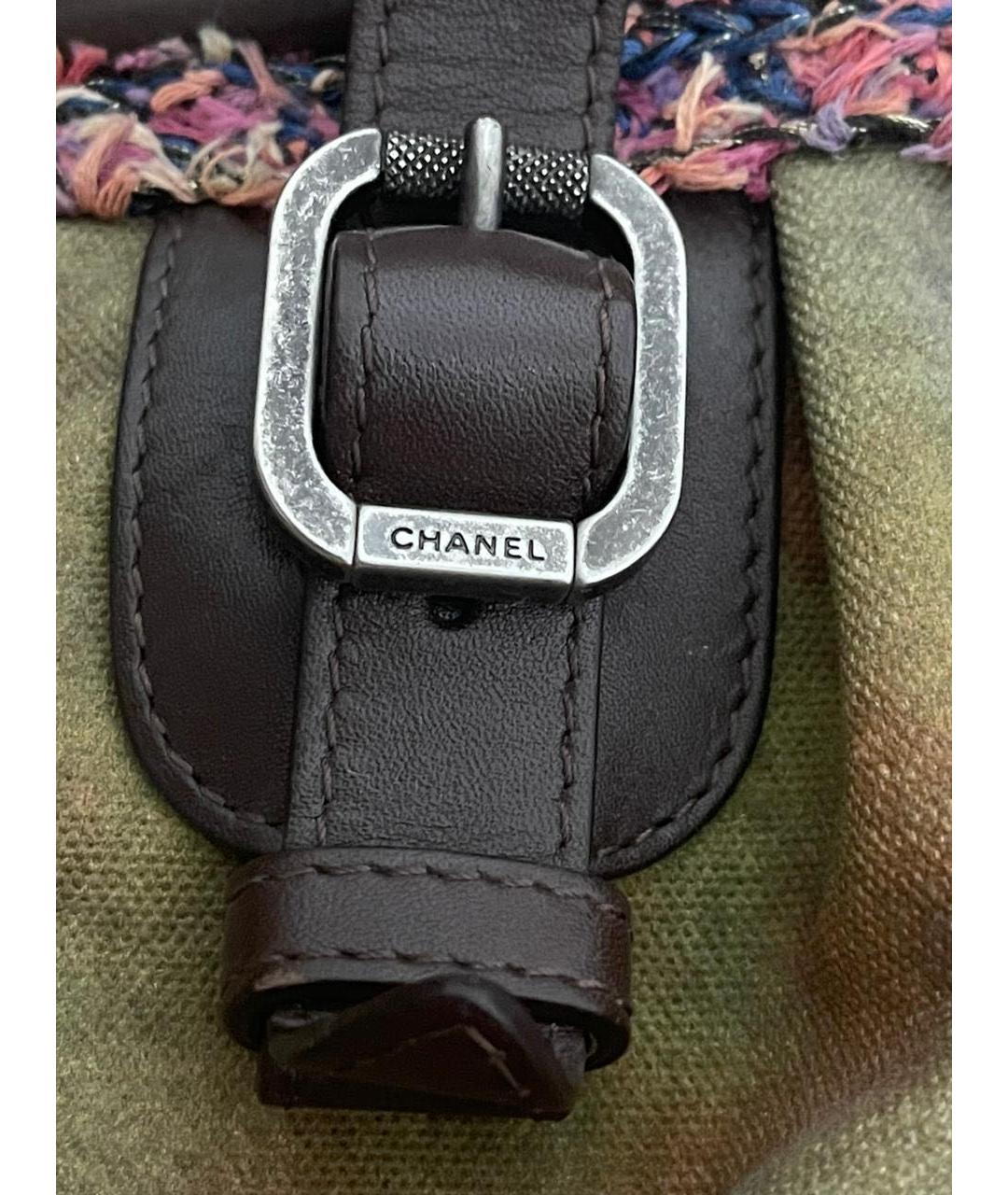 CHANEL Хаки сумка тоут, фото 5