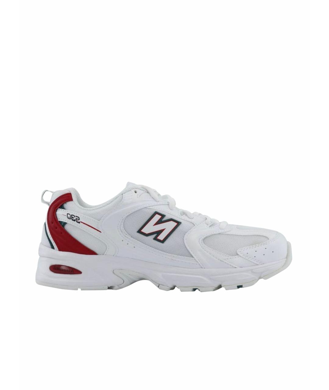 NEW BALANCE Белые текстильные низкие кроссовки / кеды, фото 1