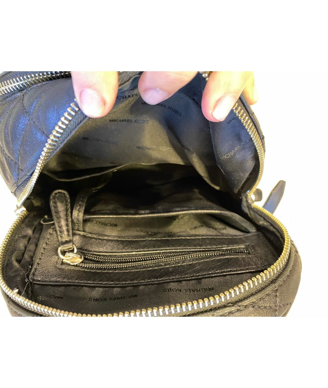 MICHAEL KORS Черный кожаный рюкзак, фото 4