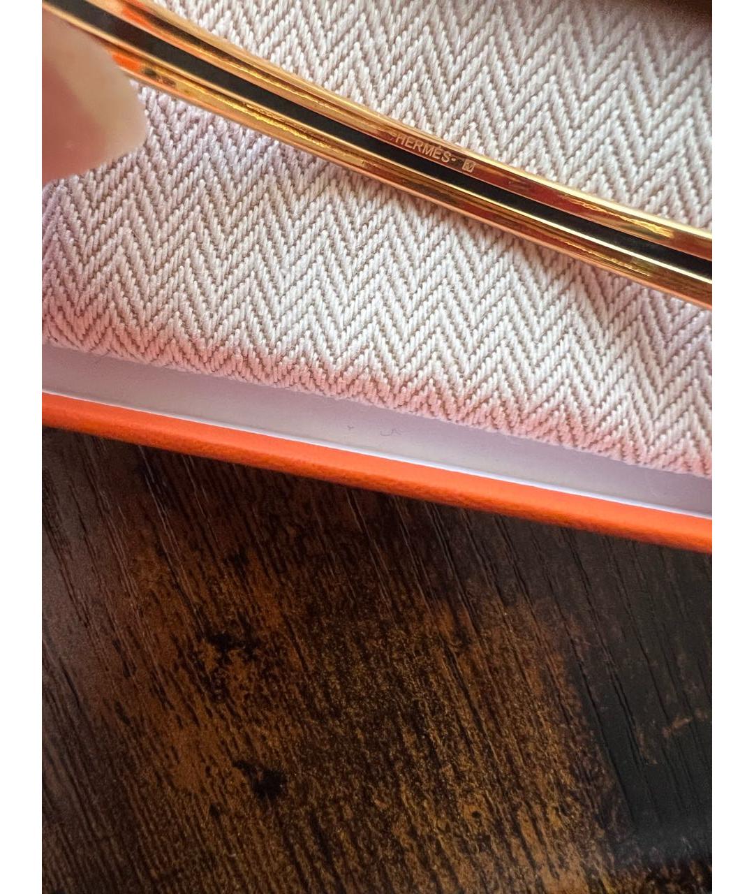 HERMES PRE-OWNED Оранжевый позолоченный браслет, фото 2