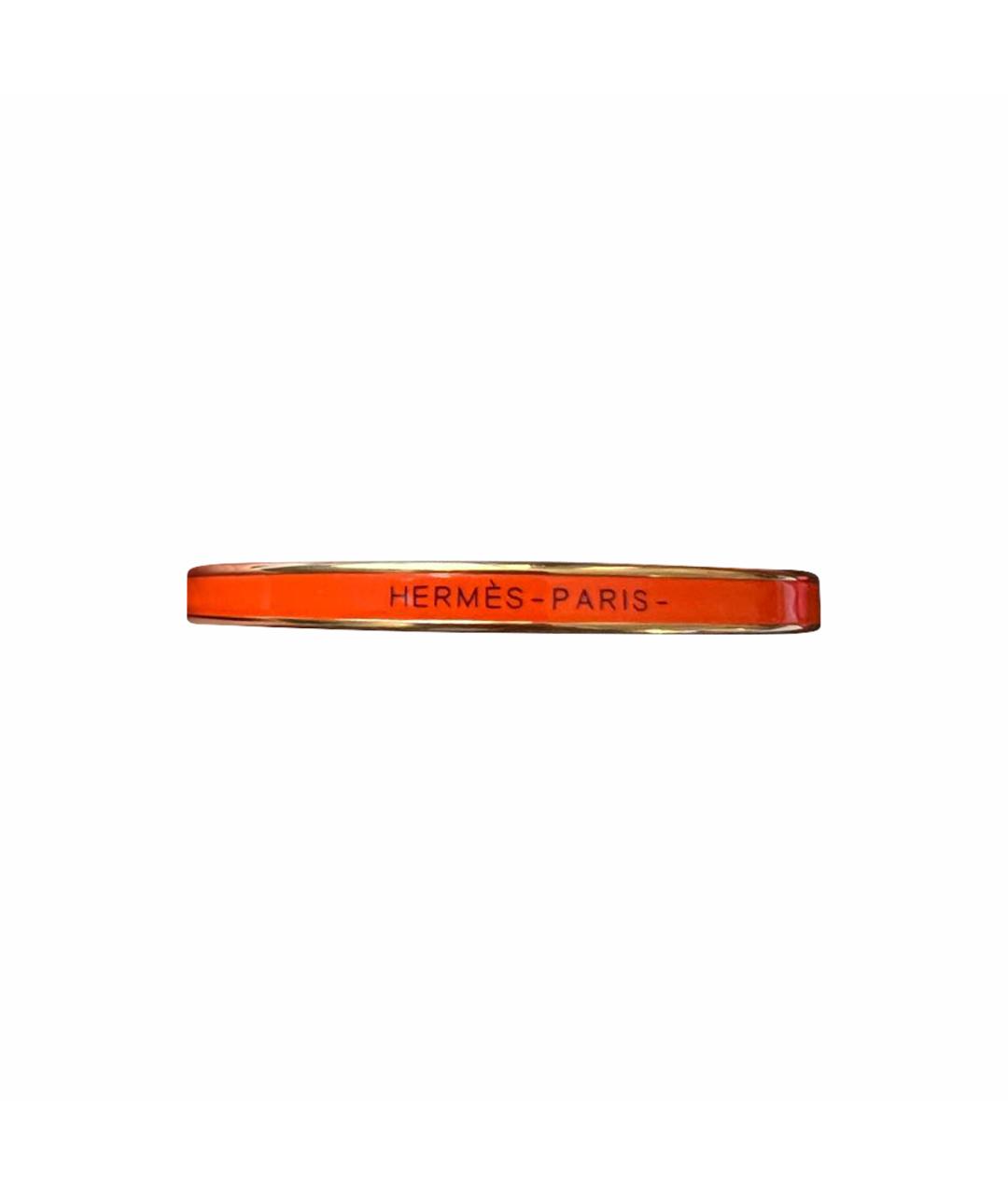 HERMES PRE-OWNED Оранжевый позолоченный браслет, фото 1