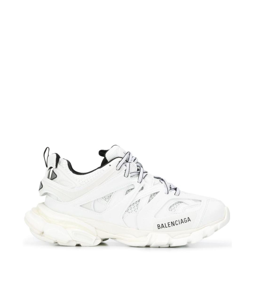 BALENCIAGA Белые кожаные кроссовки, фото 6