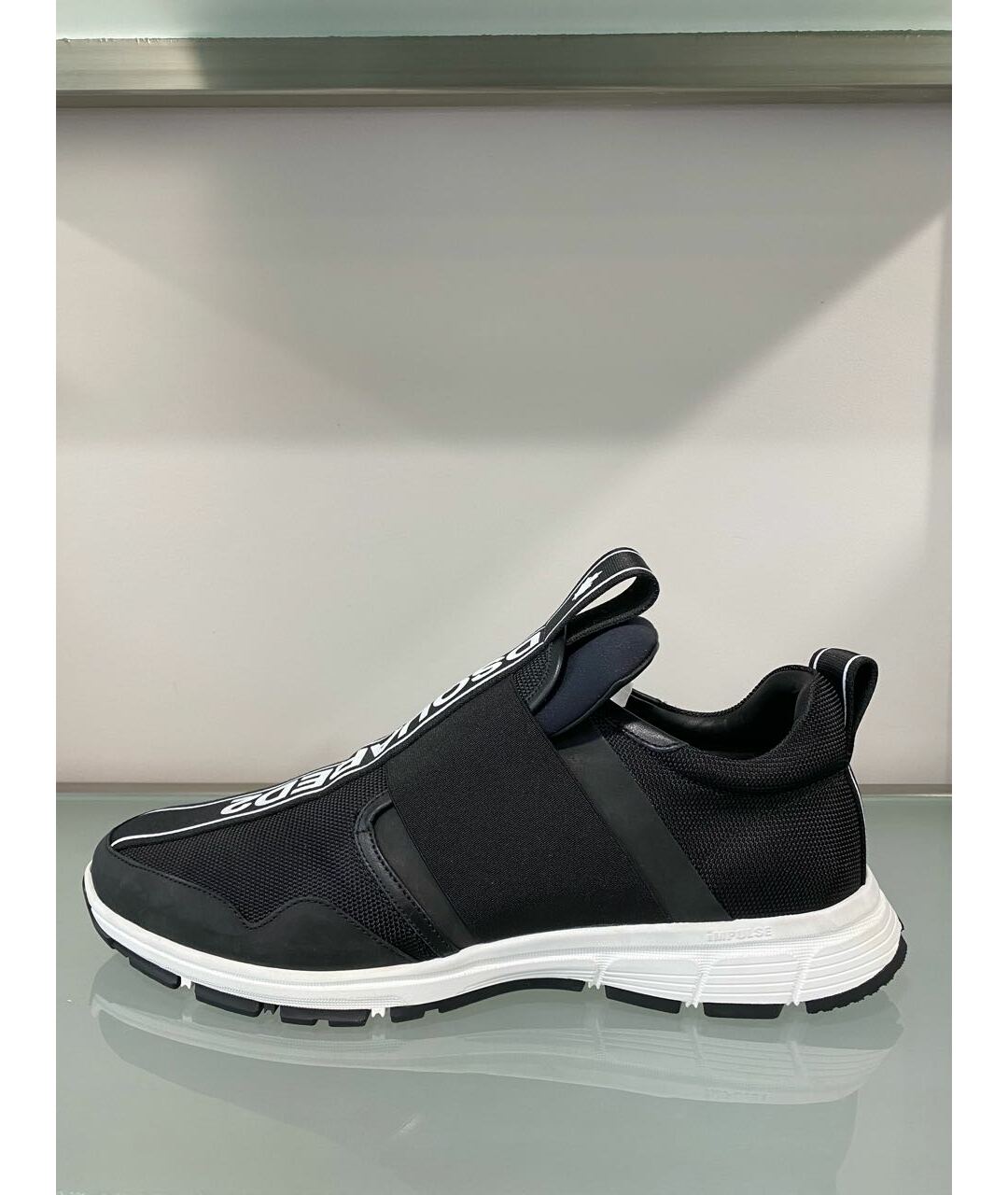 DSQUARED2 Черные синтетические низкие кроссовки / кеды, фото 6