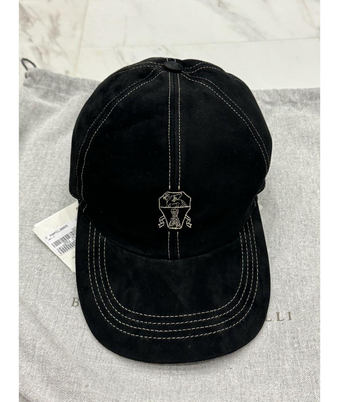 BRUNELLO CUCINELLI Черная кепка/бейсболка, фото 8