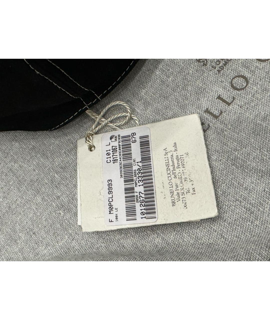 BRUNELLO CUCINELLI Черная кепка/бейсболка, фото 7