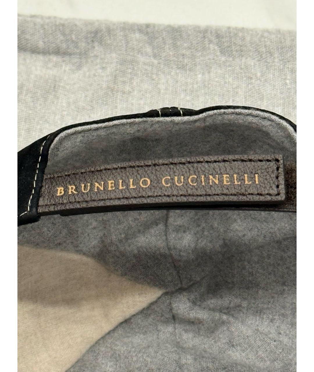 BRUNELLO CUCINELLI Черная кепка/бейсболка, фото 4