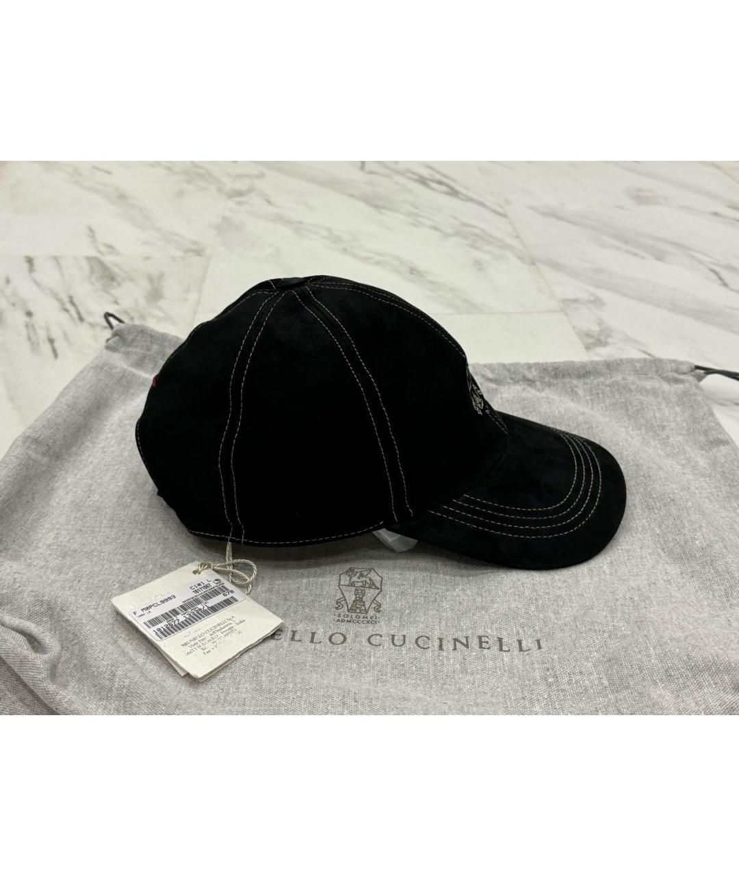 BRUNELLO CUCINELLI Черная кепка/бейсболка, фото 2