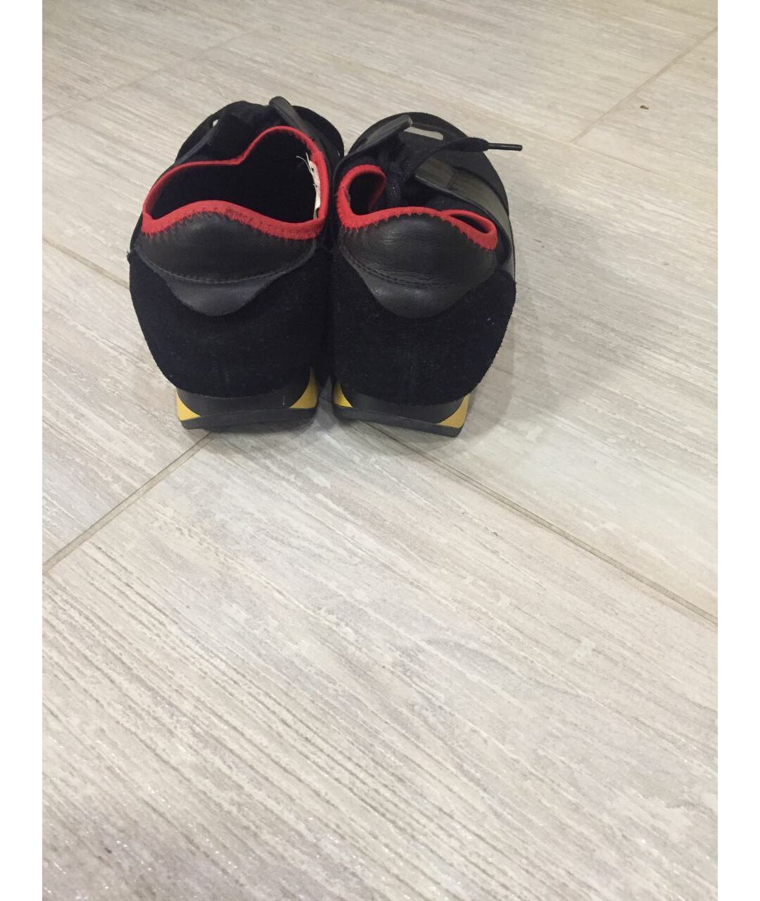 BALENCIAGA Черные кроссовки из искусственной кожи, фото 4