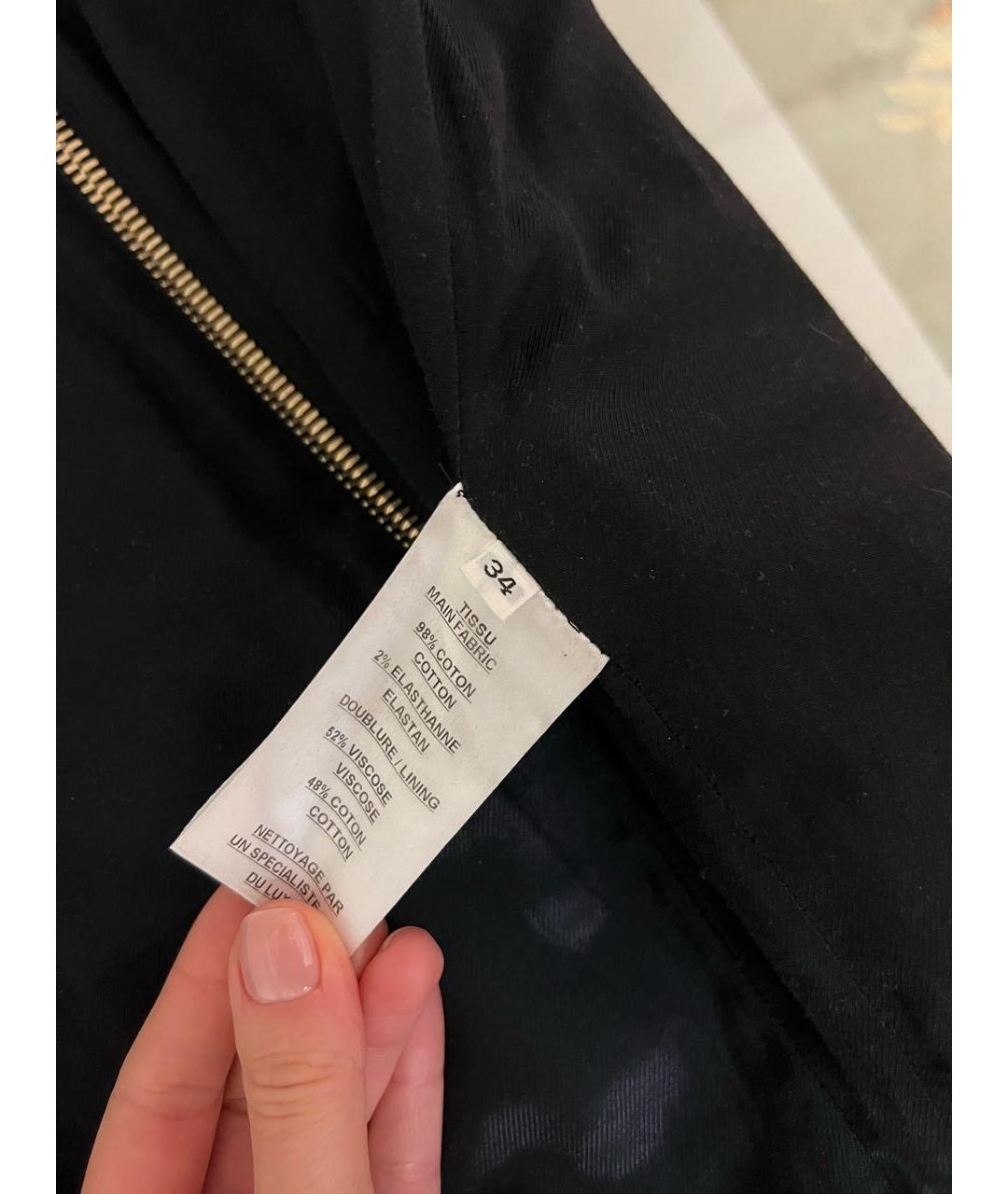 BALMAIN Черная хлопковая юбка мини, фото 5