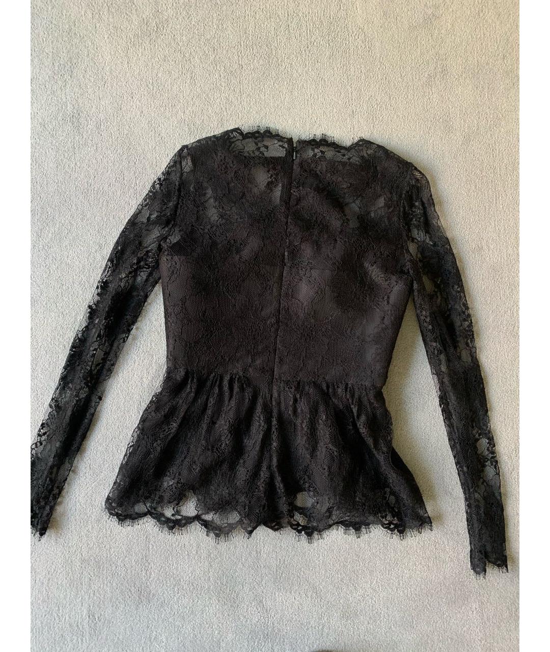 OSCAR DE LA RENTA Черная вискозная блузы, фото 2