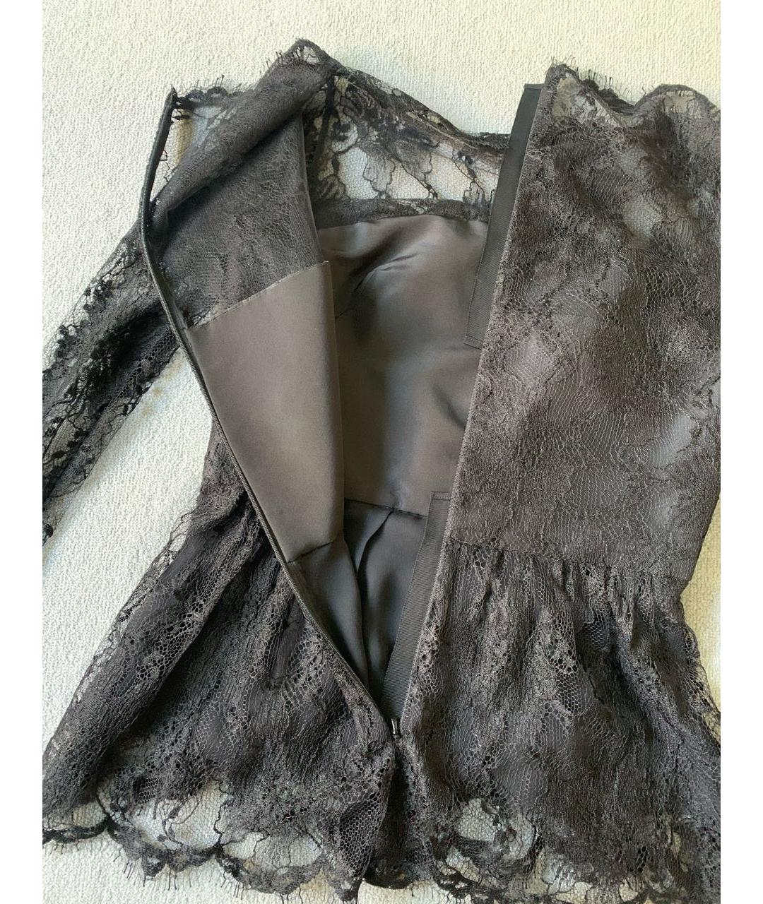 OSCAR DE LA RENTA Черная вискозная блузы, фото 3