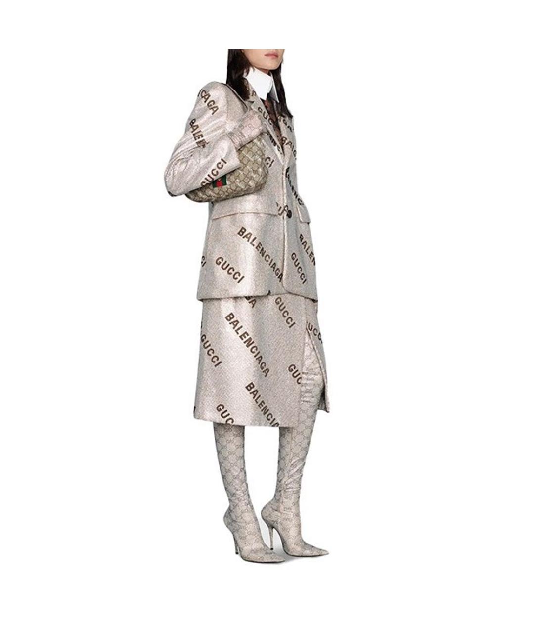 GUCCI Бежевая сумка с короткими ручками, фото 5